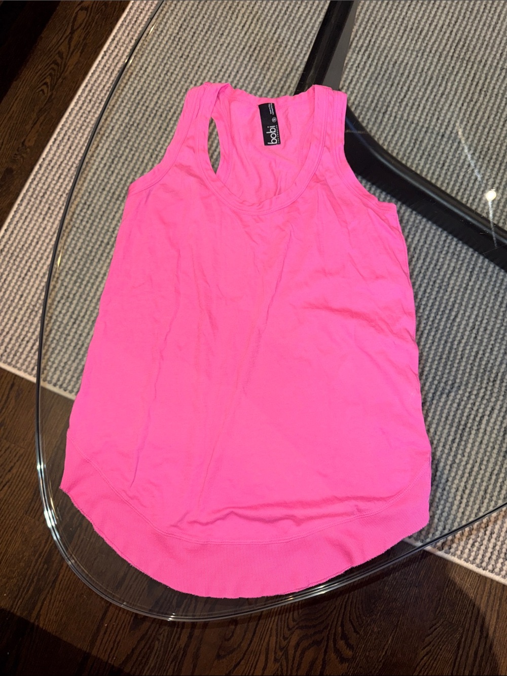 bobi Neon Pink Racerback Tank